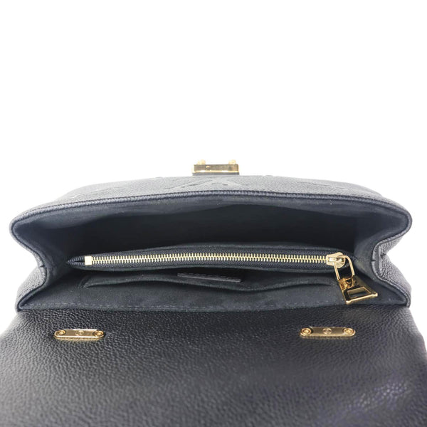 LOUIS VUITTON Madeleine BB Monogram Empreinte Leather Crossbody Bag Black