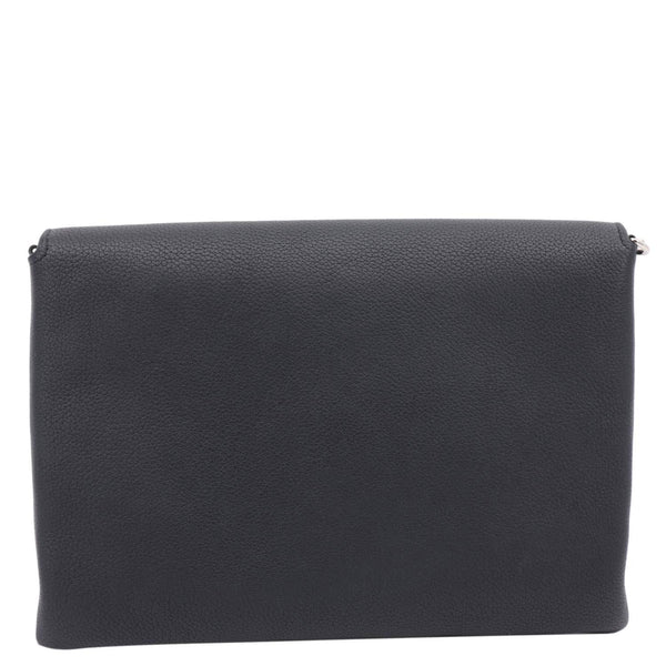 LOUIS VUITTON Mylockme Leather Chain Crossbody Bag Black