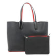 CHRISTIAN LOUBOUTIN Cabata Calfskin Leather Tote Bag Black