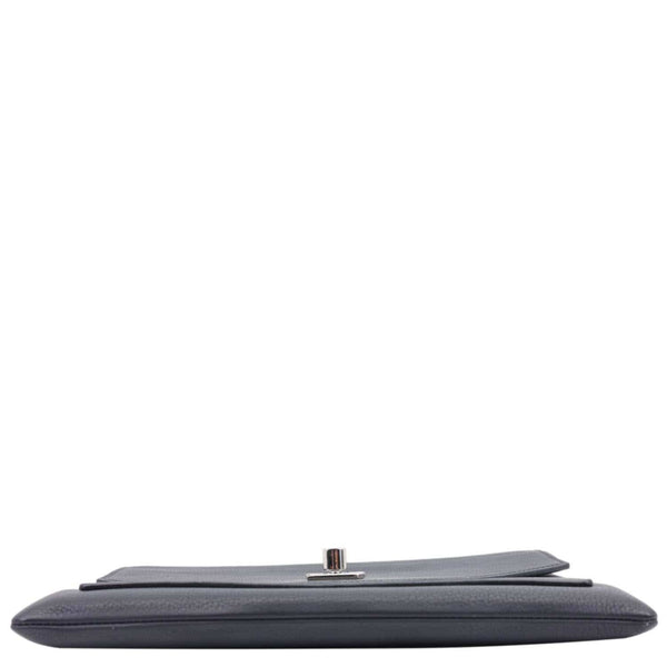 LOUIS VUITTON Mylockme Leather Chain Crossbody Bag Black