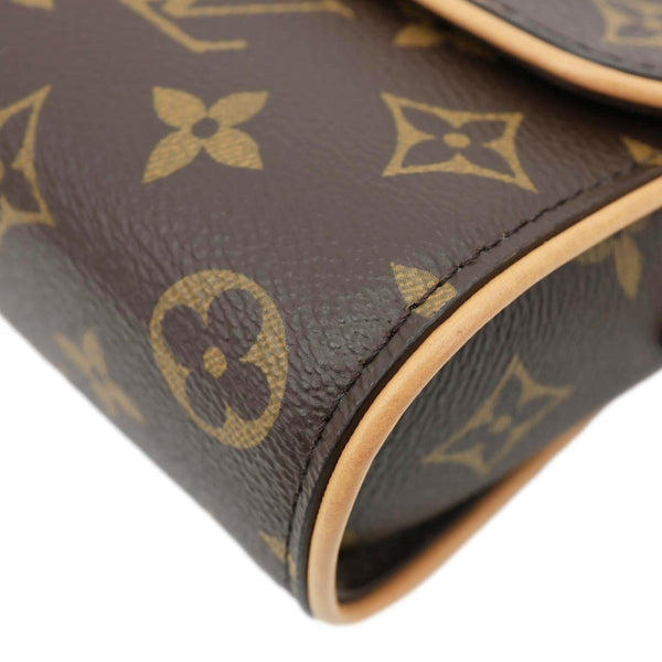 LOUIS VUITTON Camille Pochette Monogram Canvas Shoulder Bag Brown