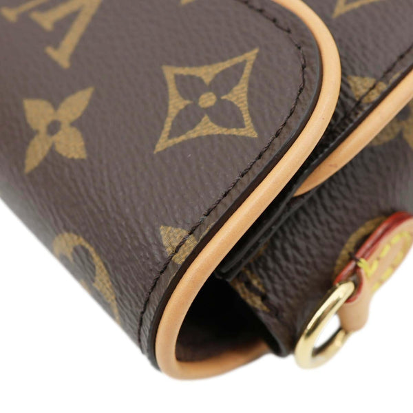 LOUIS VUITTON Camille Pochette Monogram Canvas Shoulder Bag Brown