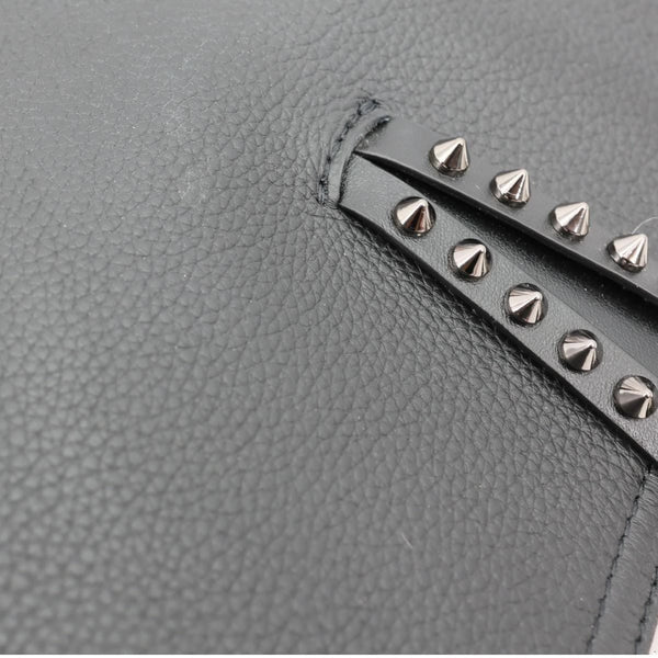 CHRISTIAN LOUBOUTIN Cabata Calfskin Leather Tote Bag Black