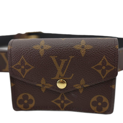 LOUIS VUITTON Daily Multi Pocket Monogram Canvas Belt Size 90/36 Brown