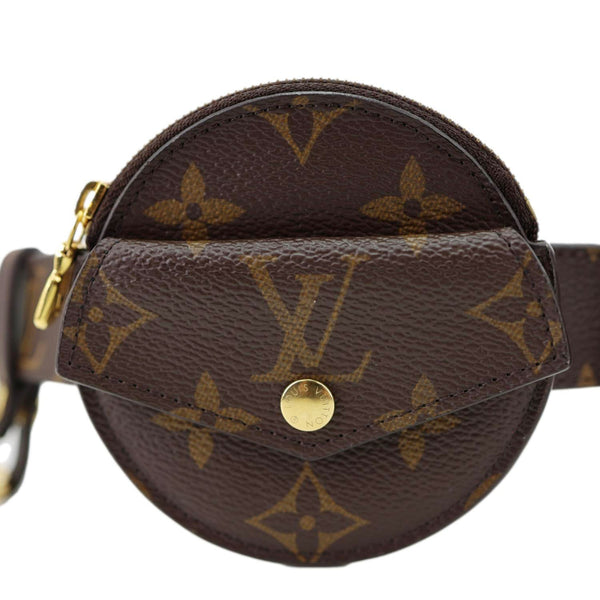 LOUIS VUITTON Daily Multi Pocket Monogram Canvas Belt Size 90/36 Brown