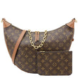 LOUIS VUITTON Loop Monogram Reverse Canvas Hobo Bag Brown
