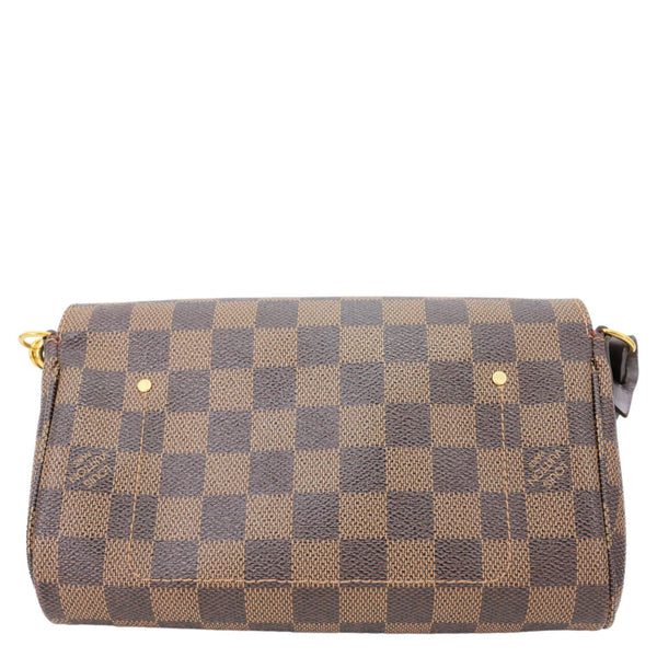 LOUIS VUITTON Favorite PM Damier Ebene  Chain Crossbody Bag Brown