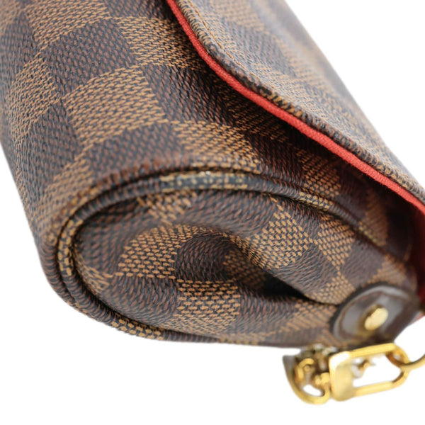 LOUIS VUITTON Favorite PM Damier Ebene  Chain Crossbody Bag Brown