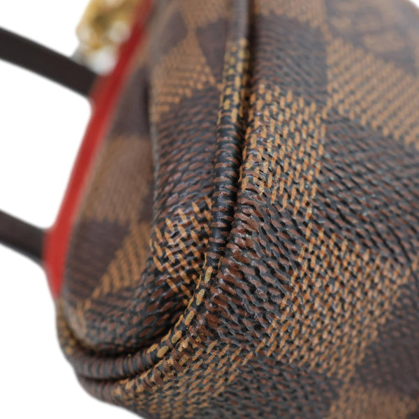 LOUIS VUITTON Favorite PM Damier Ebene  Chain Crossbody Bag Brown