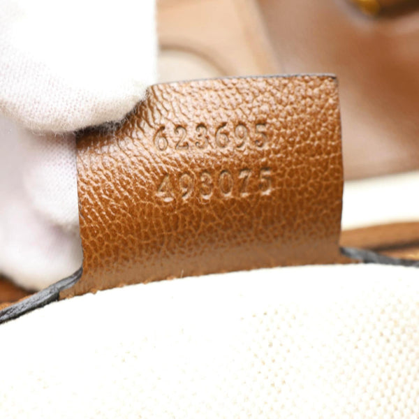 GUCCI Horsebit 1955 Large GG Canvas Tote Bag Beige 623695