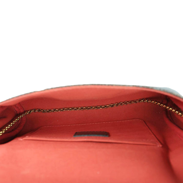 LOUIS VUITTON Favorite PM Damier Ebene  Chain Crossbody Bag Brown