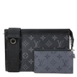 LOUIS VUITTON Gaston Wearable Monogram Eclipse Reverse Crossbody Bag Grey
