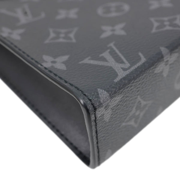LOUIS VUITTON Gaston Wearable Monogram Eclipse Reverse Crossbody Bag Grey