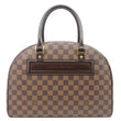 LOUIS VUITTON Nolita Damier Ebene Satchel Bag Brown