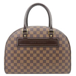 LOUIS VUITTON Nolita Damier Ebene Satchel Bag Brown
