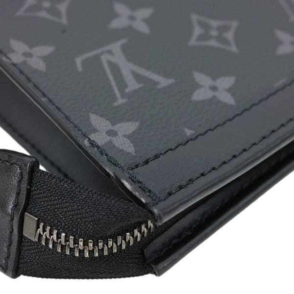 LOUIS VUITTON Gaston Wearable Monogram Eclipse Reverse Crossbody Bag Grey