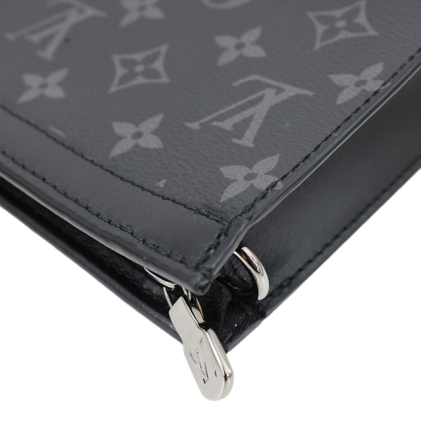 LOUIS VUITTON Gaston Wearable Monogram Eclipse Reverse Crossbody Bag Grey