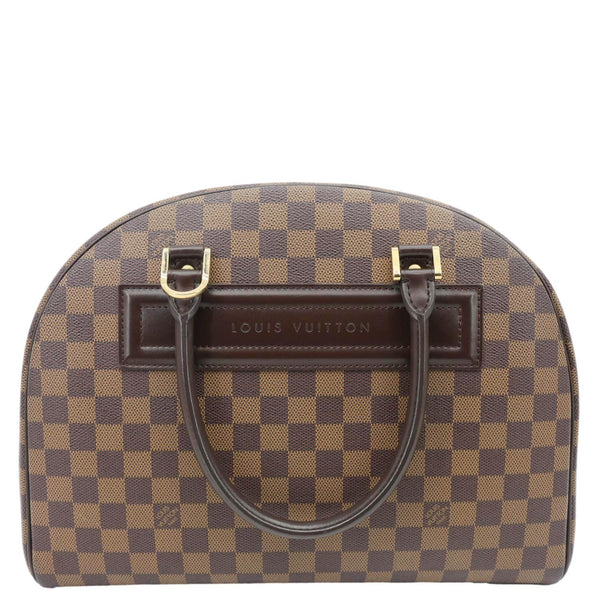 LOUIS VUITTON Nolita Damier Ebene Satchel Bag Brown