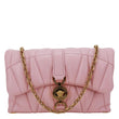 VERSACE Kleio Quilted Lambskin Leather Shoulder Bag Pink