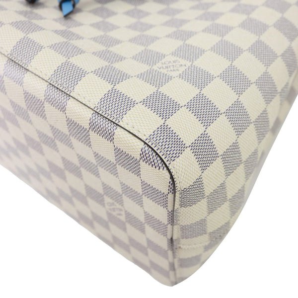 LOUIS VUITTON Neonoe MM Damier Azur Shoulder Bag Blue