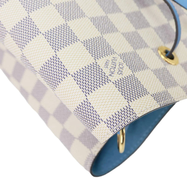 LOUIS VUITTON Neonoe MM Damier Azur Shoulder Bag Blue