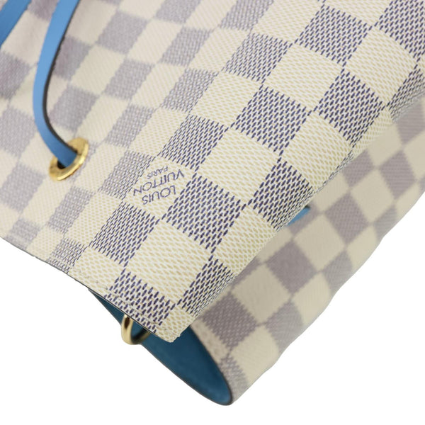 LOUIS VUITTON Neonoe MM Damier Azur Shoulder Bag Blue
