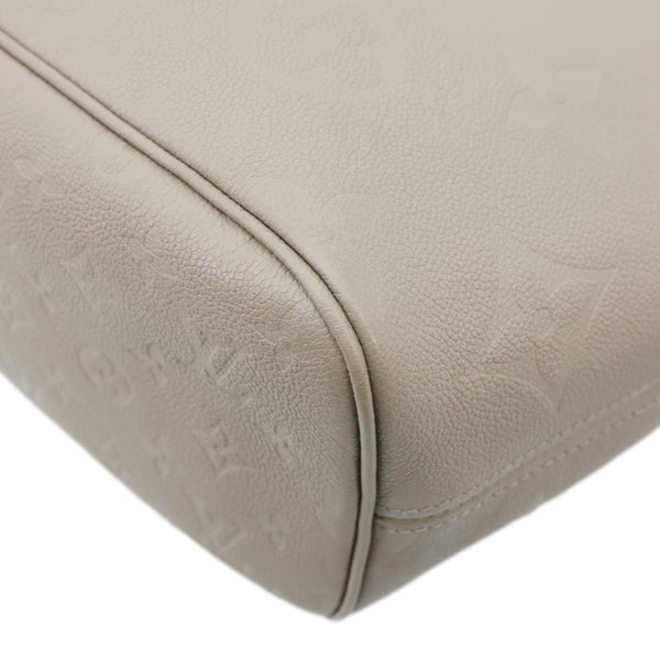 LOUIS VUITTON Neverfull MM Empreinte Leather Tote Shoulder Bag Tourterelle