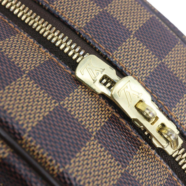 LOUIS VUITTON Nolita Damier Ebene Satchel Bag Brown