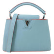 LOUIS VUITTON Capucines BB Taurillon Leather Crossbody Bag Blue