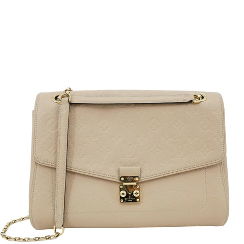 LOUIS VUITTON Saint Germain MM Monogram Leather Shoulder Bag Dune