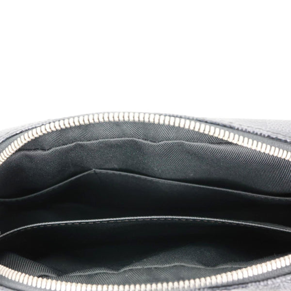 LOUIS VUITTON Kasai Pochette Damier Graphite Canvas Clutch Black