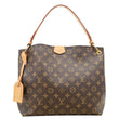 LOUIS VUITTON Graceful PM Monogram Canvas Hobo Bag Brown