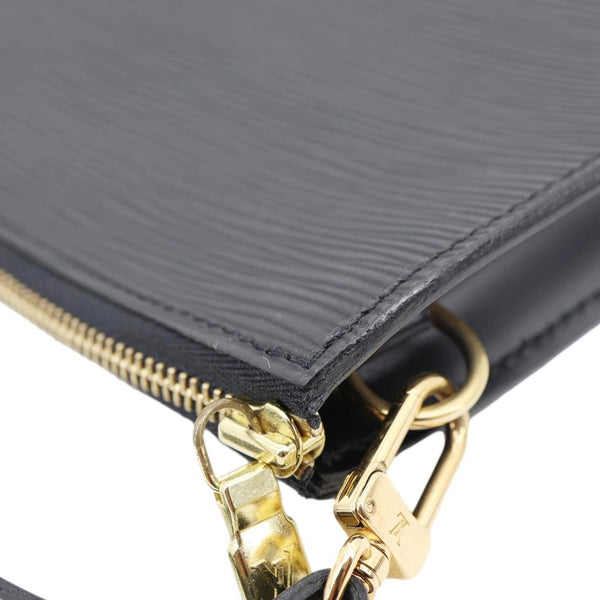 LOUIS VUITTON Epi Leather Pochette Black