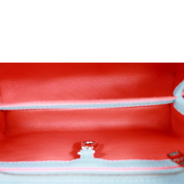 LOUIS VUITTON Capucines BB Taurillon Leather Crossbody Bag Blue