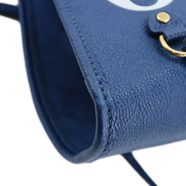 LOUIS VUITTON Neverfull MM Giant Monogram Empreinte Tote Bag Degrade Bleu