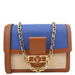 LOUIS VUITTON Dauphine Taurillon Leather Shoulder Bag Blue