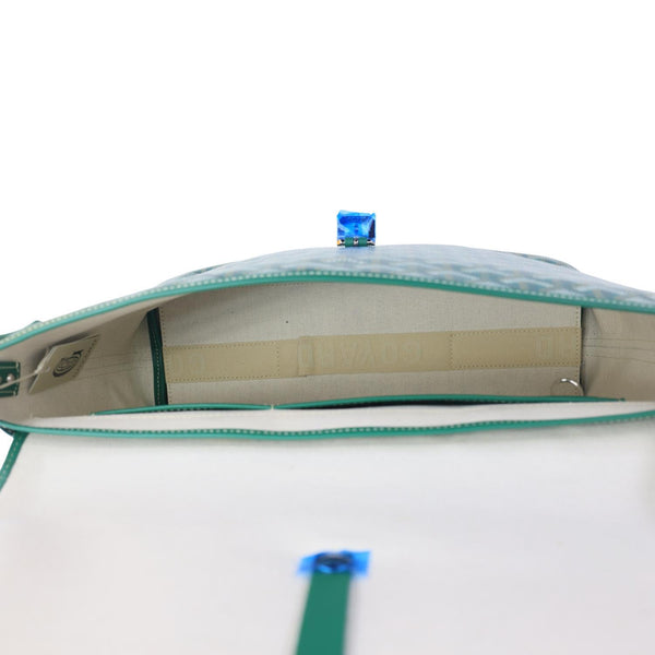 Goyard Capetien Coated Canvas Messenger Bag Green