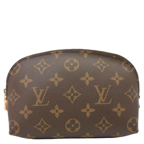 LOUIS VUITTON PM Monogram Canvas Cosmetic Pouch Brown