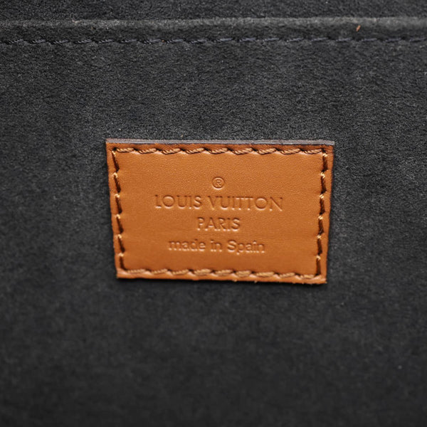 LOUIS VUITTON Dauphine Taurillon Leather Shoulder Bag Blue