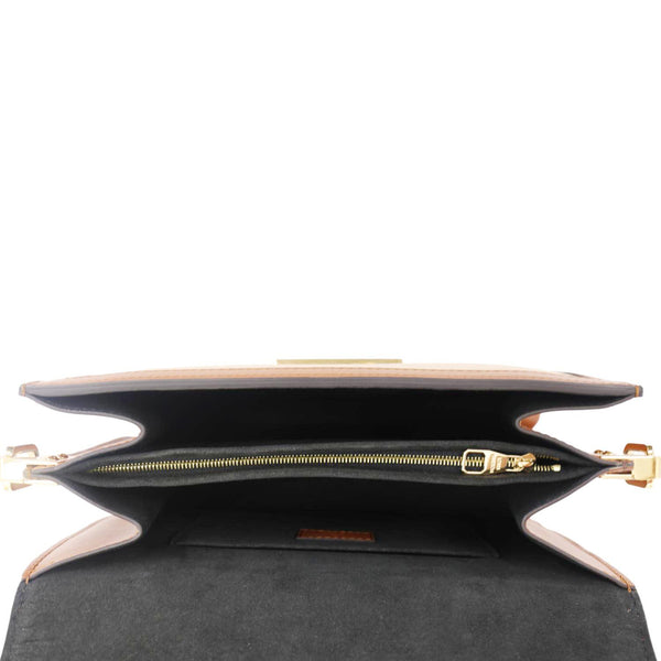 LOUIS VUITTON Dauphine Taurillon Leather Shoulder Bag Blue