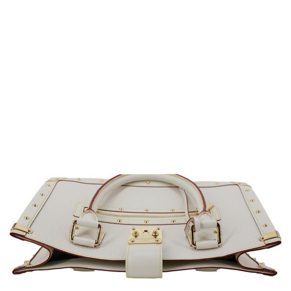 LOUIS VUITTON Suhali Le Fabuleux Leather Satchel Bag Off White