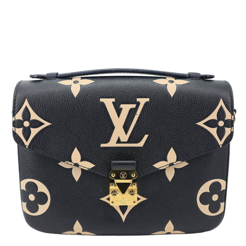 LOUIS VUITTON Metis Pochette Empreinte Leather Crossbody Bag Bicolor