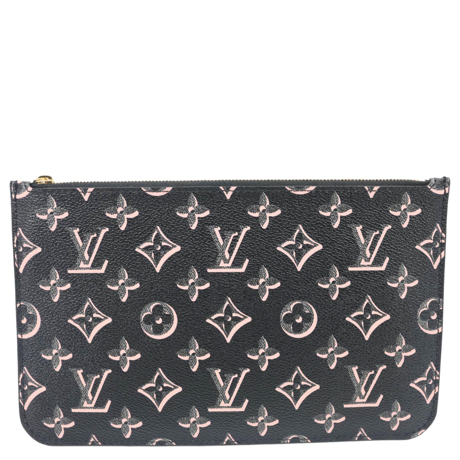 LOUIS VUITTON Fall For You Monogram Coated Canvas Wristlet Black