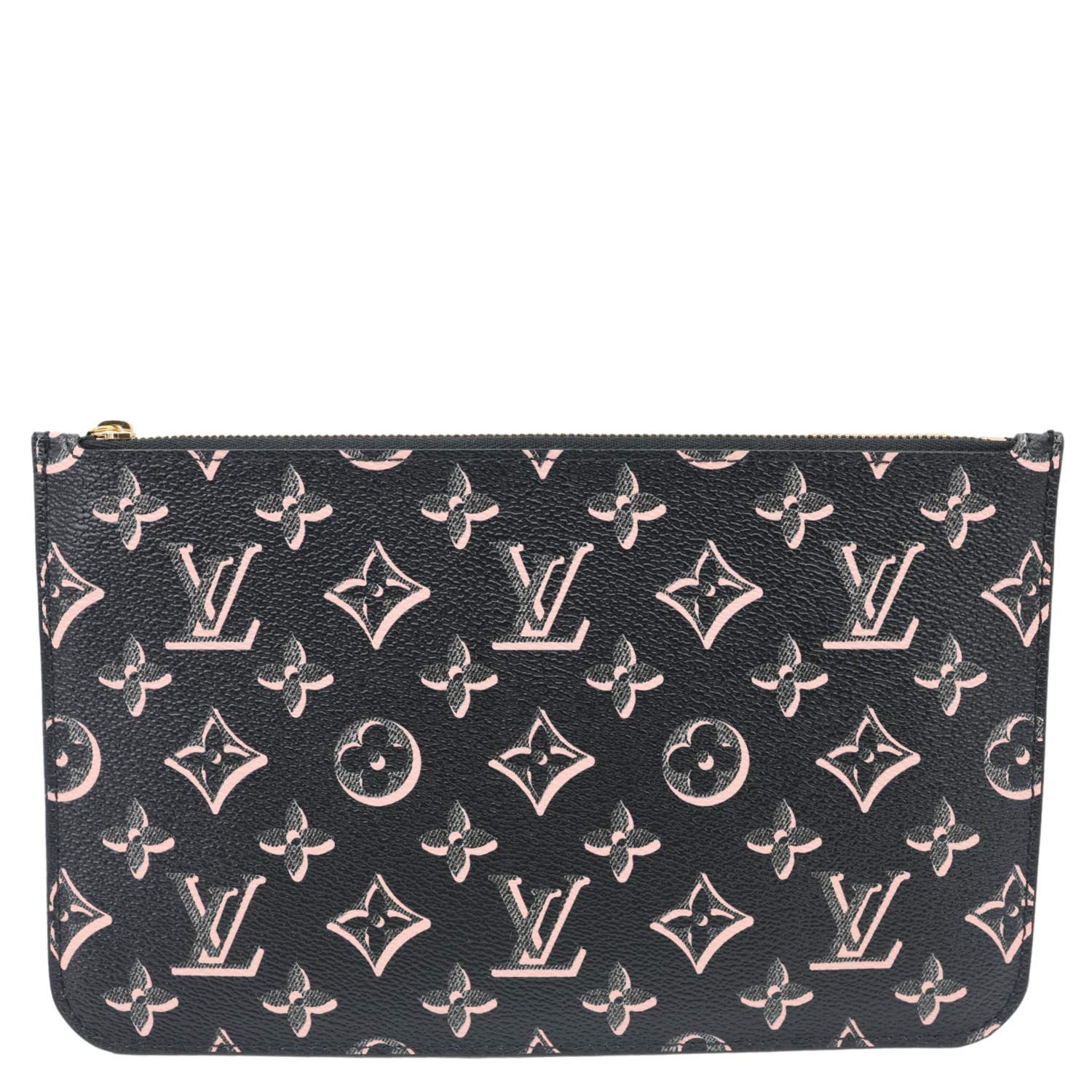 LOUIS VUITTON Fall For You Monogram Coated Canvas Wristlet Black