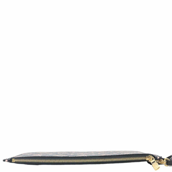 LOUIS VUITTON Fall For You Monogram Coated Canvas Wristlet Black