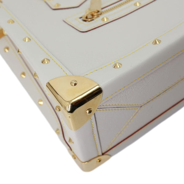 LOUIS VUITTON Suhali Le Fabuleux Leather Satchel Bag Off White