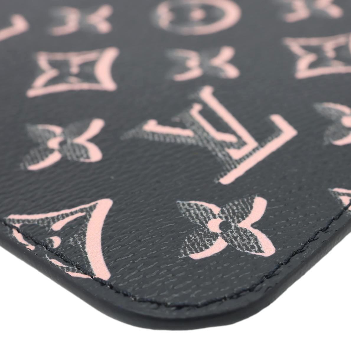 LOUIS VUITTON Fall For You Monogram Coated Canvas Wristlet Black