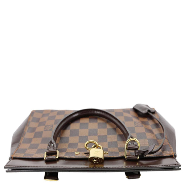 LOUIS VUITTON Rivoli BB Damier Ebene Shoulder Bag Brown