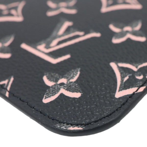 LOUIS VUITTON Fall For You Monogram Coated Canvas Wristlet Black