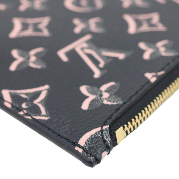 LOUIS VUITTON Fall For You Monogram Coated Canvas Wristlet Black